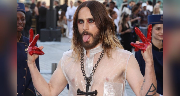 JARED LETO: Transparent Appearance at “Vogue” Event