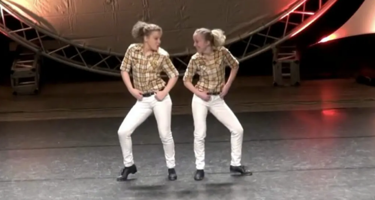 WATCH: These Two Girls’ Unique Dance Routine Had the Crowd Cheering from the First Move!