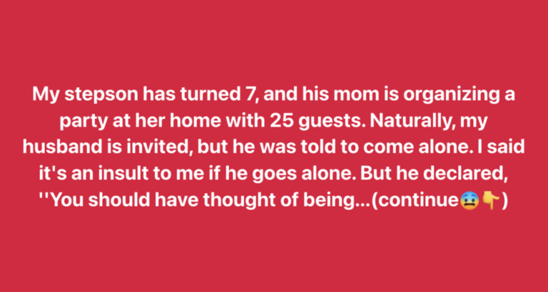 I’m Not Allowed to Go to My Stepson’s Birthday Party