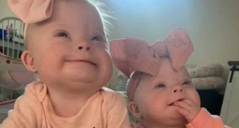 Mom of rare Down syndrome twins silences critics with stunning photo showcasing their beauty