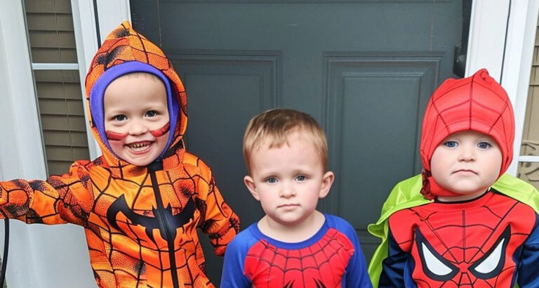 3 Years after Sons Death, Lady Opens Door on Halloween And Sees Kids in Costumes She Sewed for Him