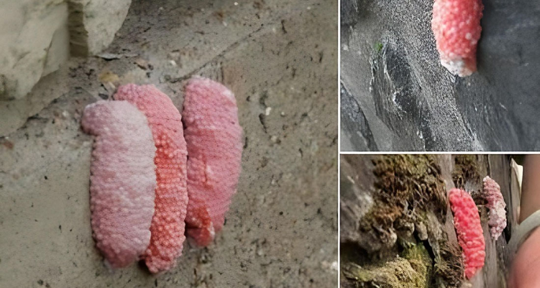 Be careful if you see these little pink eggs on a wall. It is the bad sign for your house