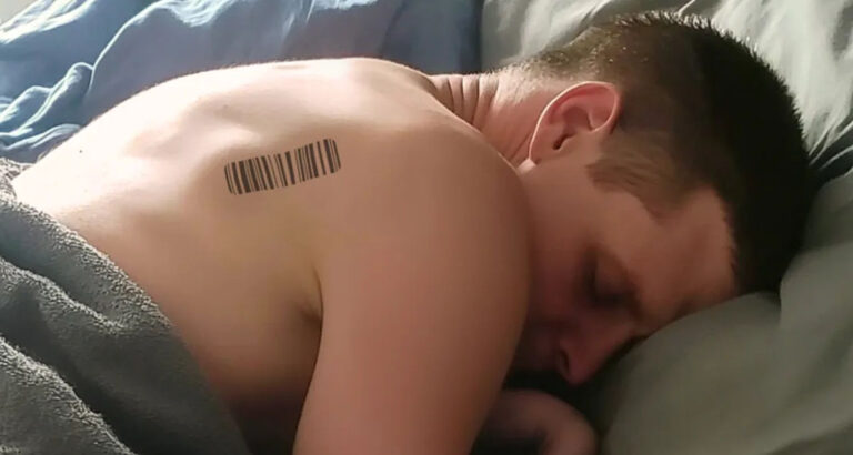 I Noticed a Barcode on My Husband’s Back — I Fainted After I Scanned It