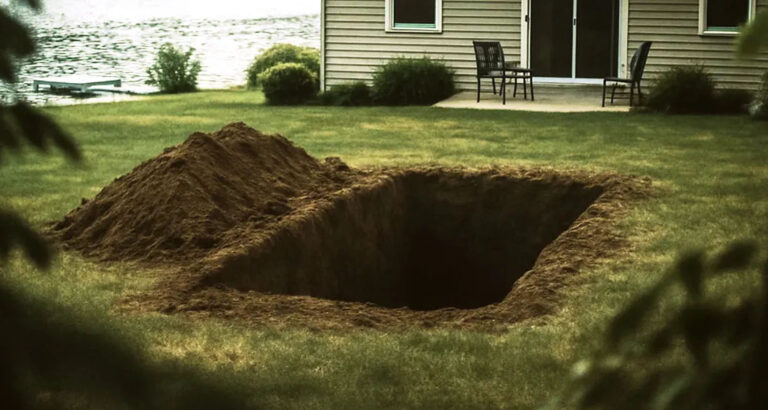 My Husband Said He Was out of Town for Work – Then I Found Him Digging a Hole Behind Our Lake House, Yelling, ‘Don’t Come Closer!’