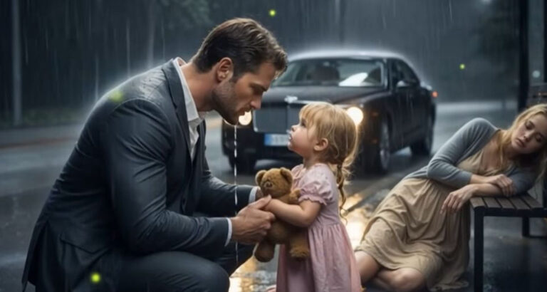 “Don’t Cry, Mommy. Maybe That Man Will Help Us…”, The Little Girl Pointed to a Millionaire Stranger