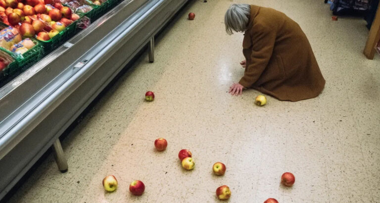 I Helped an Elderly Woman Who Fell and Dropped Her Apples in a Grocery Store – the Next Day, Security Dragged Me into the Back Office
