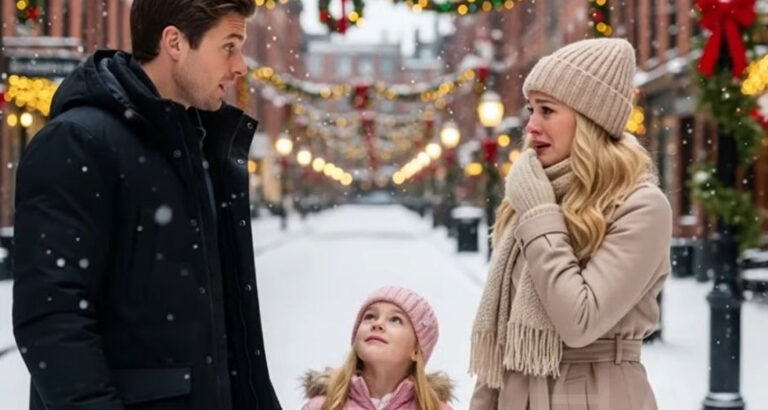 SINGLE MOM BUMPS INTO HER EX ON CHRISTMAS EVE — ONE QUESTION FROM HER DAUGHTER STOPS EVERYONE COLD