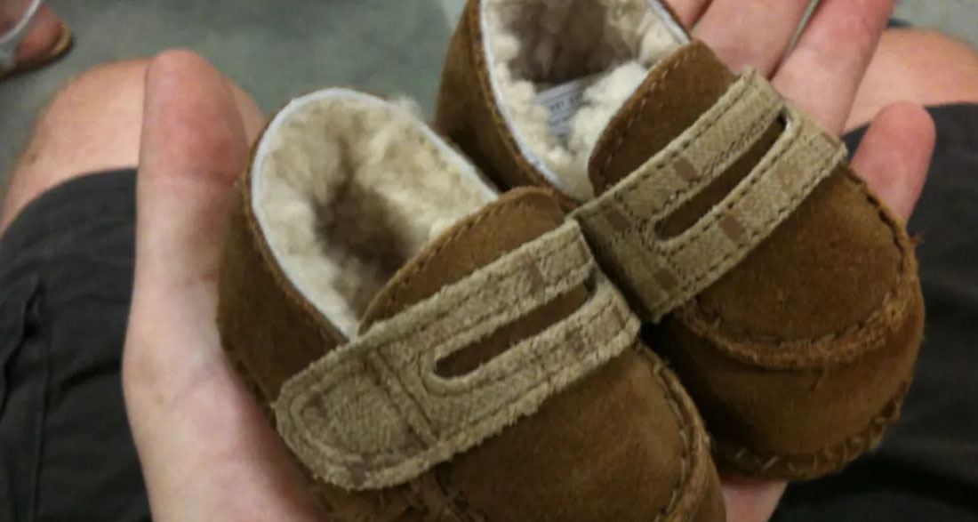 I Bought Baby Shoes at a Flea Market with My Last $5, Put Them on My Son & Heard Crackling from Inside