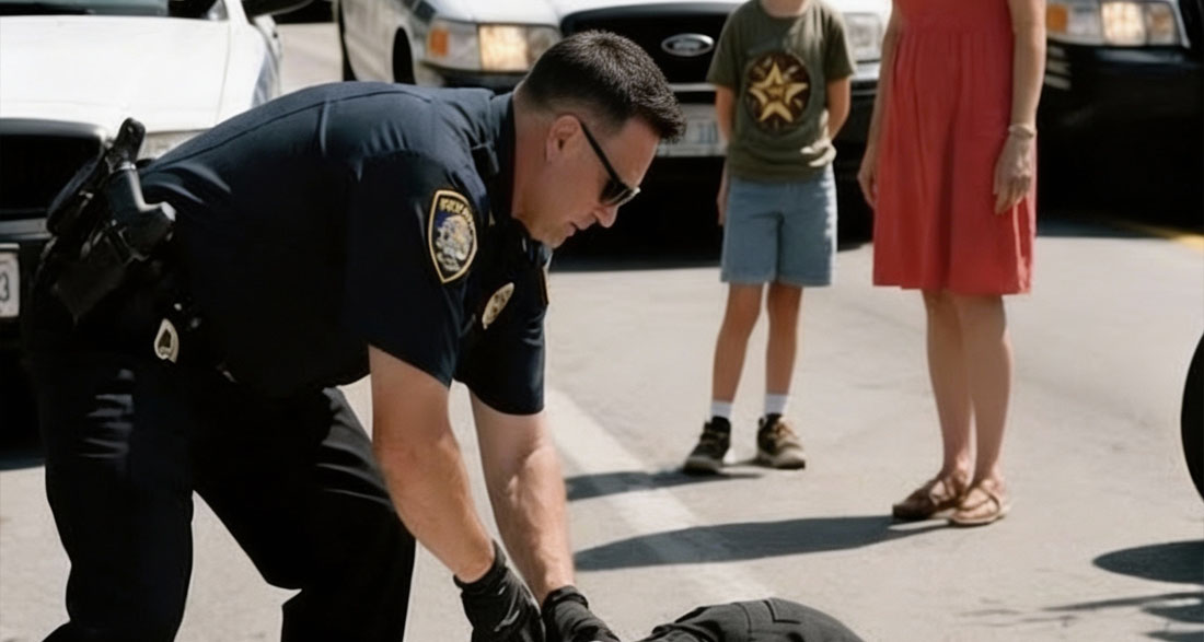 The Day They Forced My Husband to the Ground The Heat Burned His Skin but What the Officer Whispered Burned His Soul